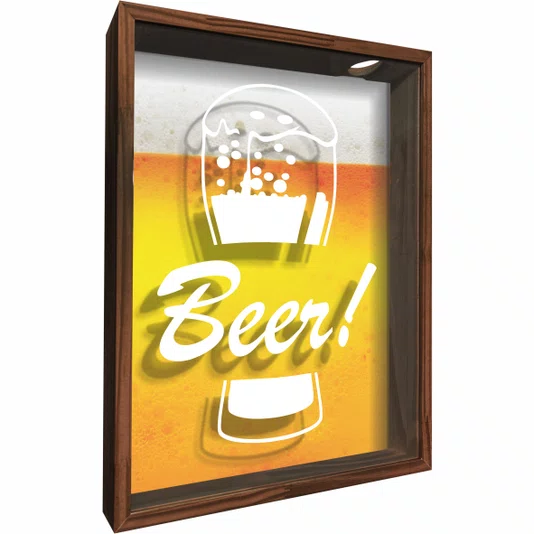 Quadro Porta Tampinhas Beer!