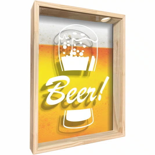 Quadro Porta Tampinhas Beer!