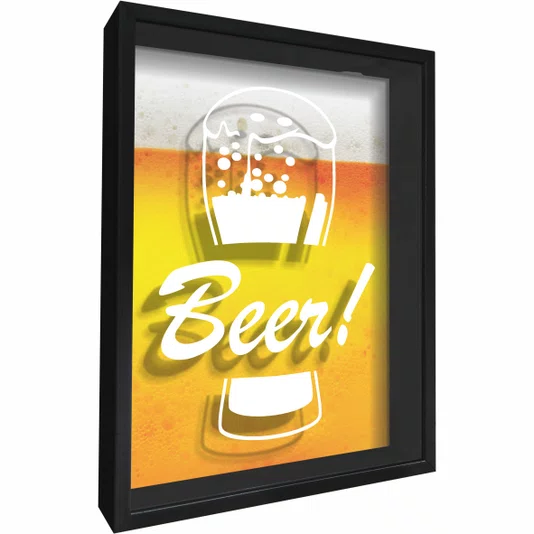 Quadro Porta Tampinhas Beer!