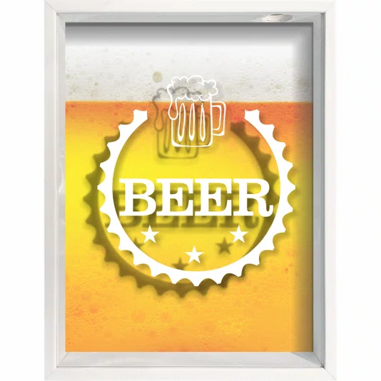 Quadro Porta Tampinhas Beer