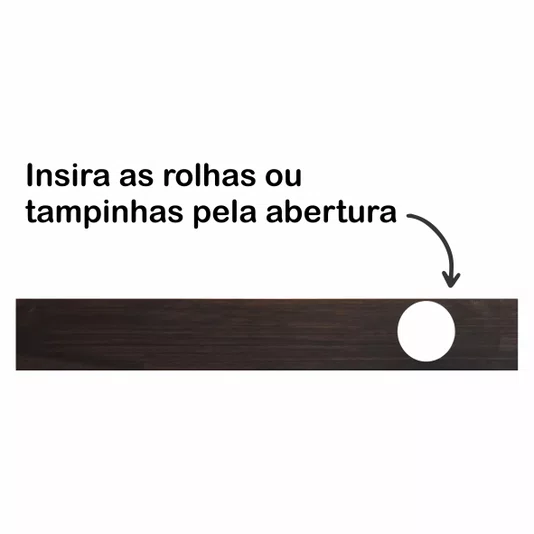 Quadro Porta Tampinhas Brindo a Casa Brindo a Vida