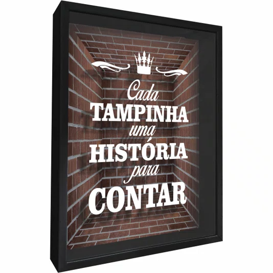 Quadro Porta Tampinhas Cada Tampinha Uma História Para Contar