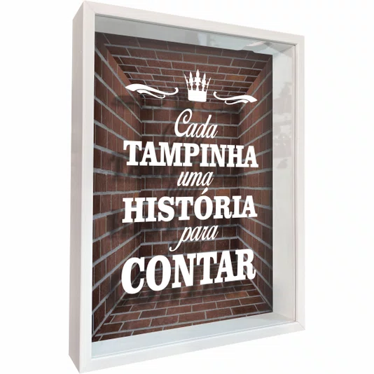 Quadro Porta Tampinhas Cada Tampinha Uma História Para Contar