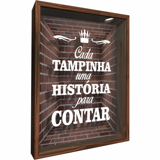 Quadro Porta Tampinhas Cada Tampinha Uma História Para Contar