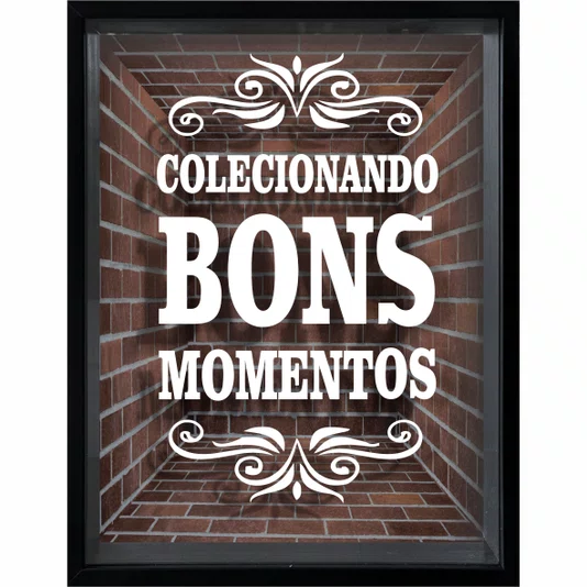 Quadro Porta Tampinhas Colecionando Bons Momentos