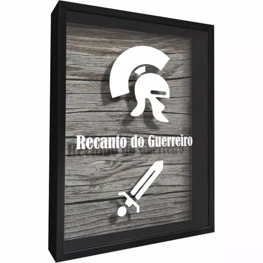 Quadro Porta Tampinhas Recanto do Guerreiro