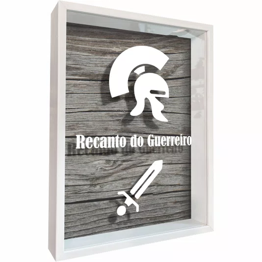 Quadro Porta Tampinhas Recanto do Guerreiro