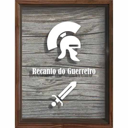 Quadro Porta Tampinhas Recanto do Guerreiro