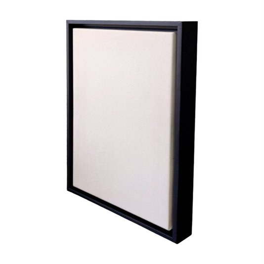 Quadro Tela Decorativa Personalizada em Tecido Canvas com Moldura Canaleta Flutuante Lisa Revestida - 2x2,8