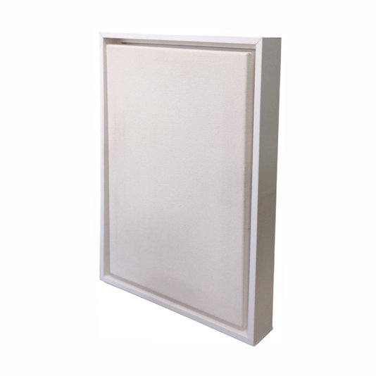 Quadro Tela Decorativa Personalizada em Tecido Canvas com Moldura Canaleta Flutuante Lisa Revestida - 2x2,8