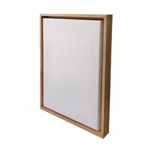 Quadro Tela Decorativa Personalizada em Tecido Canvas com Moldura Canaleta Flutuante Lisa Revestida - 2x2,8