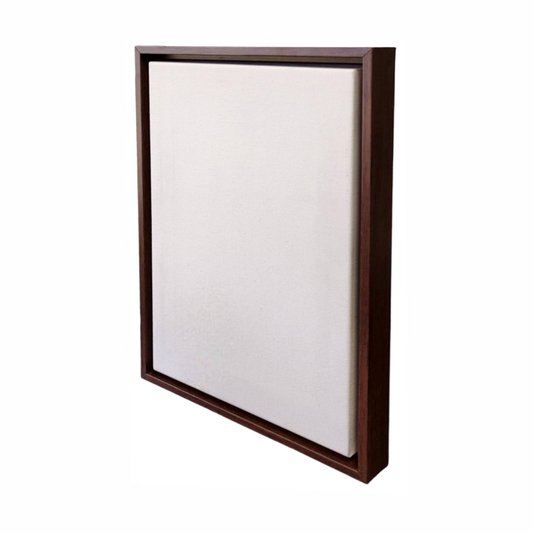 Quadro Tela Decorativa Personalizada em Tecido Canvas com Moldura Canaleta Flutuante Lisa Revestida - 2x2,8