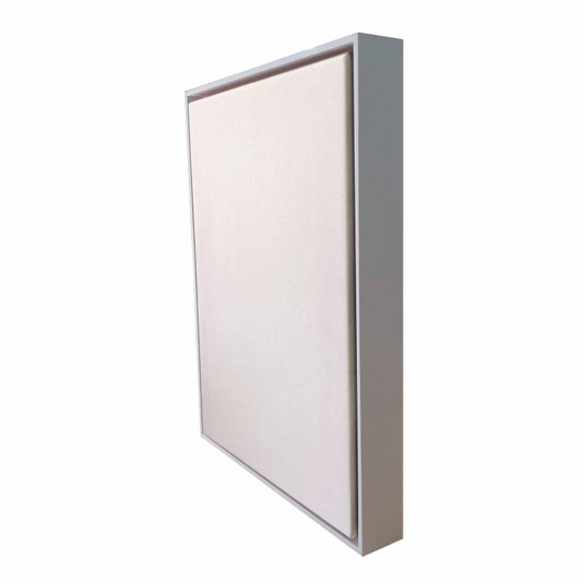 Quadro Tela Decorativa Personalizada em Tecido Canvas com Moldura Canaleta Flutuante Lisa Revestida - 2x4,8