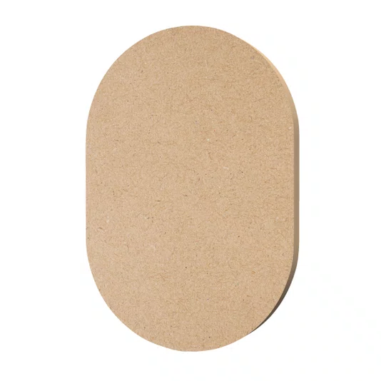 Recorte Arredondado De MDF 9mm Para Artesanato