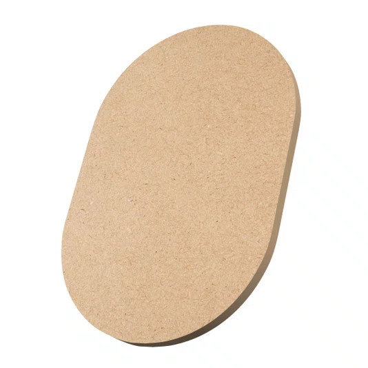 Recorte Arredondado De MDF 9mm Para Artesanato