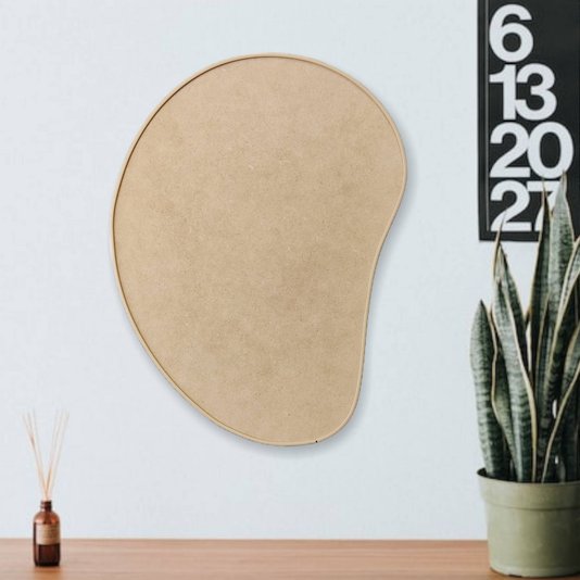 Recorte de Mdf 12mm para Artesanato com Moldura Flexível Perfil U - Organic5