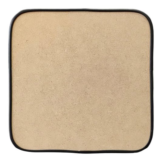 Recorte de Mdf 12mm para Artesanato com Moldura Flexível Perfil U - Quadrado