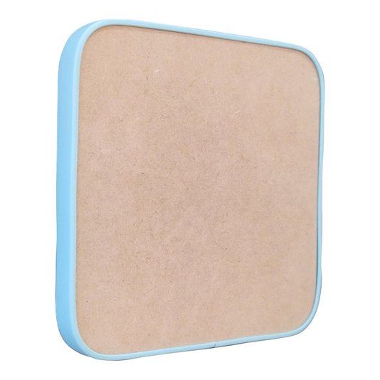 Recorte de Mdf 12mm para Artesanato com Moldura Flexível Perfil U - Quadrado
