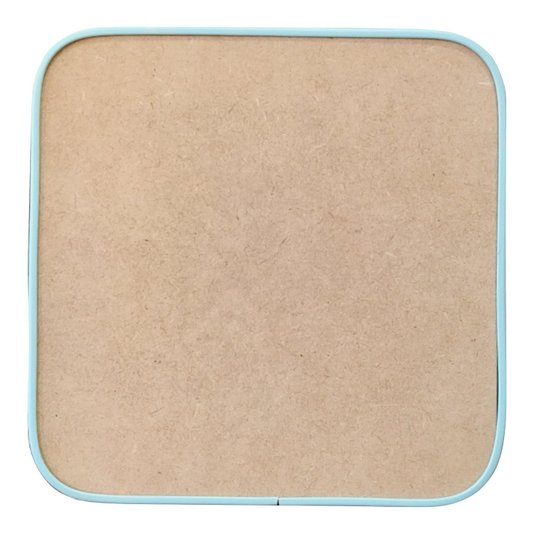 Recorte de Mdf 12mm para Artesanato com Moldura Flexível Perfil U - Quadrado