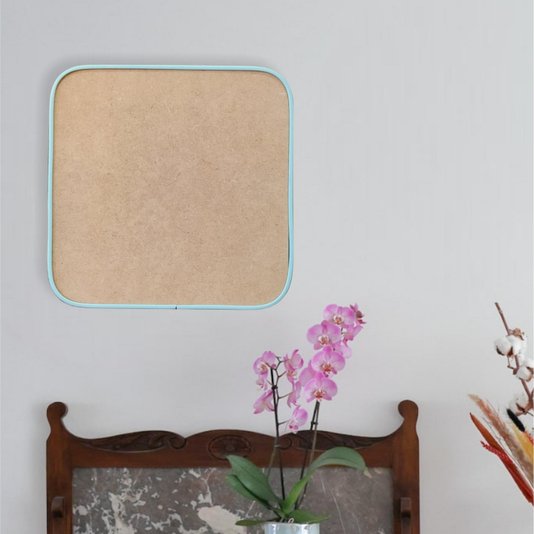 Recorte de Mdf 12mm para Artesanato com Moldura Flexível Perfil U - Quadrado