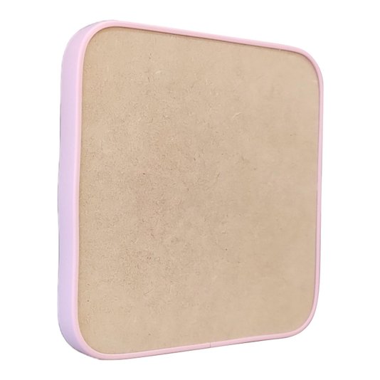 Recorte de Mdf 12mm para Artesanato com Moldura Flexível Perfil U - Quadrado