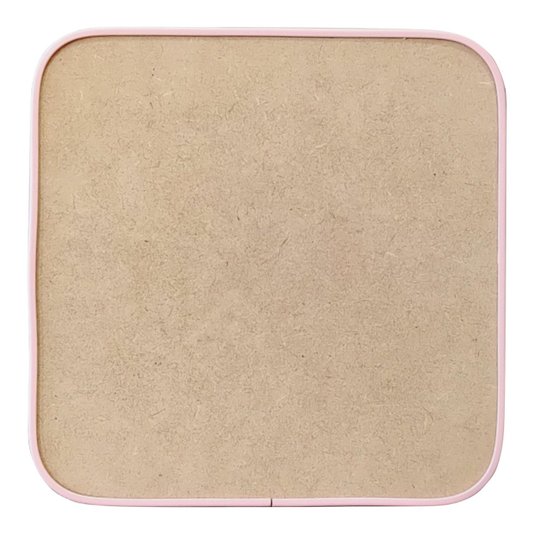 Recorte de Mdf 12mm para Artesanato com Moldura Flexível Perfil U - Quadrado