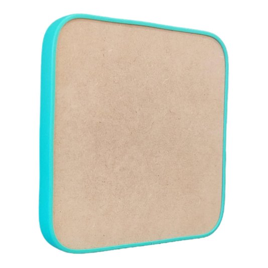 Recorte de Mdf 12mm para Artesanato com Moldura Flexível Perfil U - Quadrado