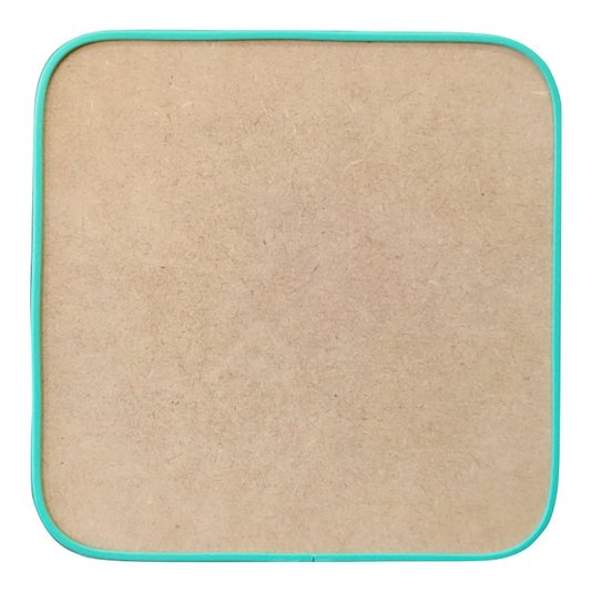 Recorte de Mdf 12mm para Artesanato com Moldura Flexível Perfil U - Quadrado