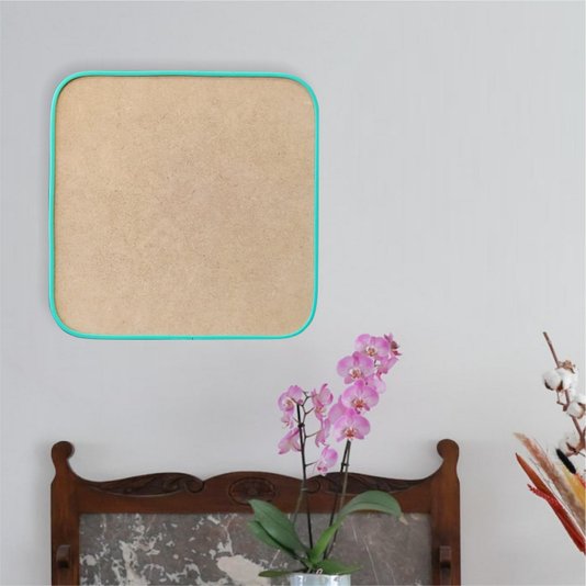 Recorte de Mdf 12mm para Artesanato com Moldura Flexível Perfil U - Quadrado