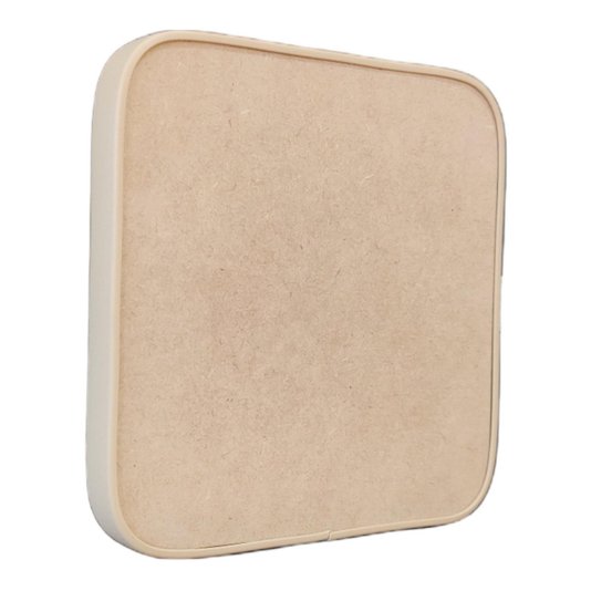 Recorte de Mdf 12mm para Artesanato com Moldura Flexível Perfil U - Quadrado
