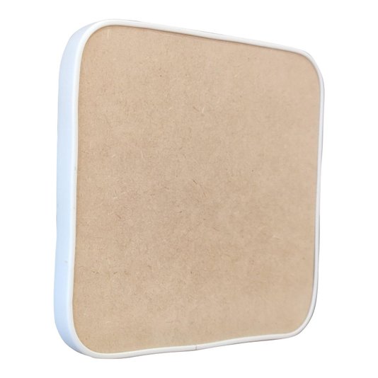 Recorte de Mdf 12mm para Artesanato com Moldura Flexível Perfil U - Quadrado