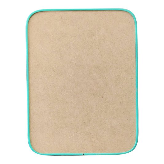 Recorte de Mdf 12mm para Artesanato com Moldura Flexível Perfil U - Retângulo