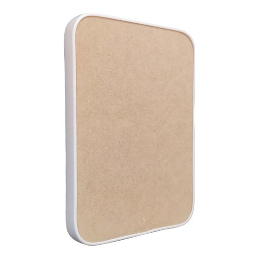 Recorte de Mdf 12mm para Artesanato com Moldura Flexível Perfil U - Retângulo