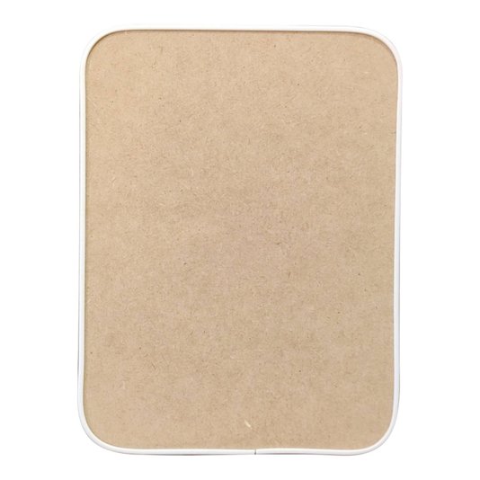 Recorte de Mdf 12mm para Artesanato com Moldura Flexível Perfil U - Retângulo
