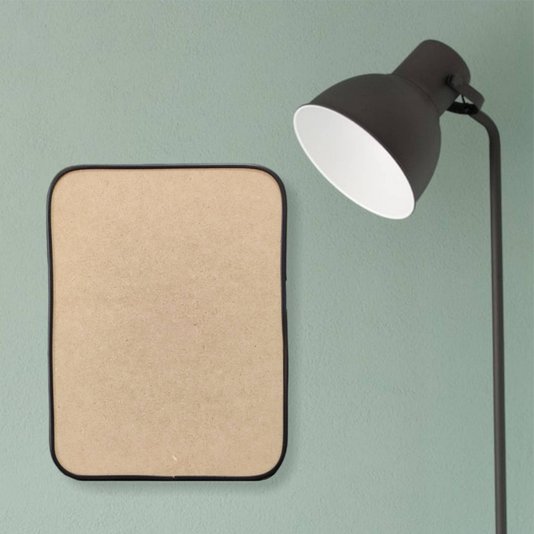 Recorte de Mdf 12mm para Artesanato com Moldura Flexível Perfil U - Retângulo
