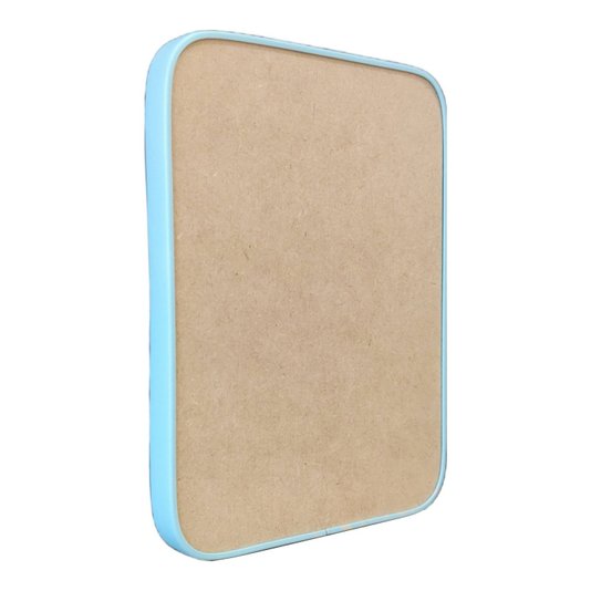 Recorte de Mdf 12mm para Artesanato com Moldura Flexível Perfil U - Retângulo
