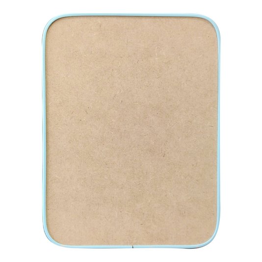 Recorte de Mdf 12mm para Artesanato com Moldura Flexível Perfil U - Retângulo