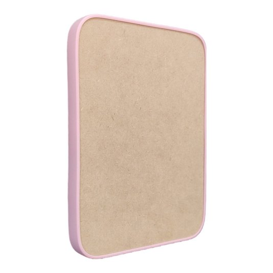 Recorte de Mdf 12mm para Artesanato com Moldura Flexível Perfil U - Retângulo