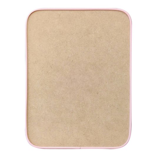 Recorte de Mdf 12mm para Artesanato com Moldura Flexível Perfil U - Retângulo