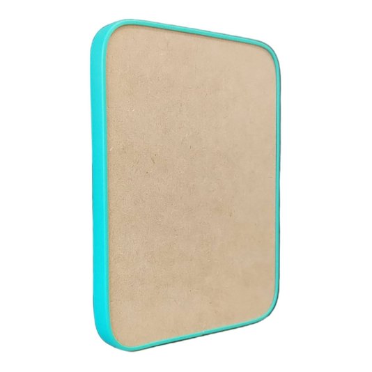 Recorte de Mdf 12mm para Artesanato com Moldura Flexível Perfil U - Retângulo
