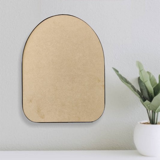 Recorte de Mdf 9mm para Artesanato com Moldura Flexível Plástica - Organic4