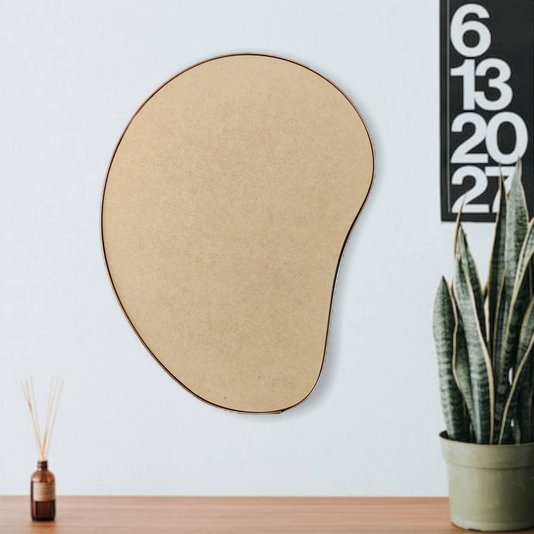 Recorte de Mdf 9mm para Artesanato com Moldura Flexível Plástica - Organic5
