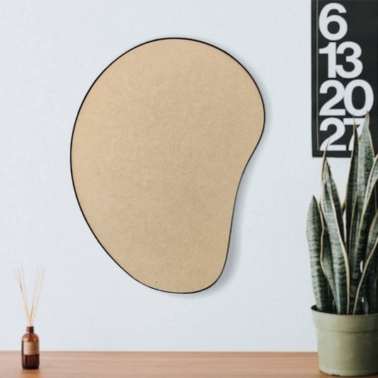 Recorte de Mdf 9mm para Artesanato com Moldura Flexível Plástica - Organic5