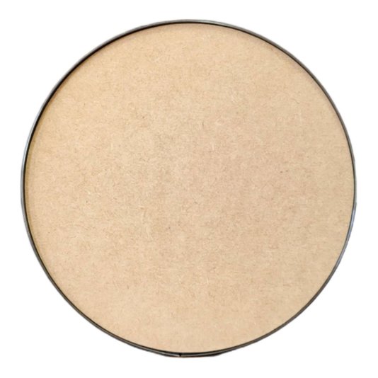 Recorte de Mdf 9mm para Artesanato com Moldura Flexível Plástica - Redondo