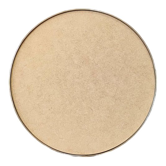 Recorte de Mdf 9mm para Artesanato com Moldura Flexível Plástica - Redondo