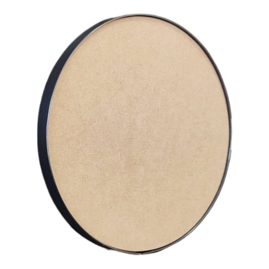 Recorte de Mdf 9mm para Artesanato com Moldura Flexível Plástica - Redondo