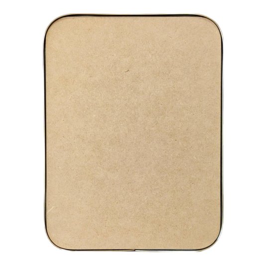 Recorte de Mdf 9mm para Artesanato com Moldura Flexível Plástica - Retângulo