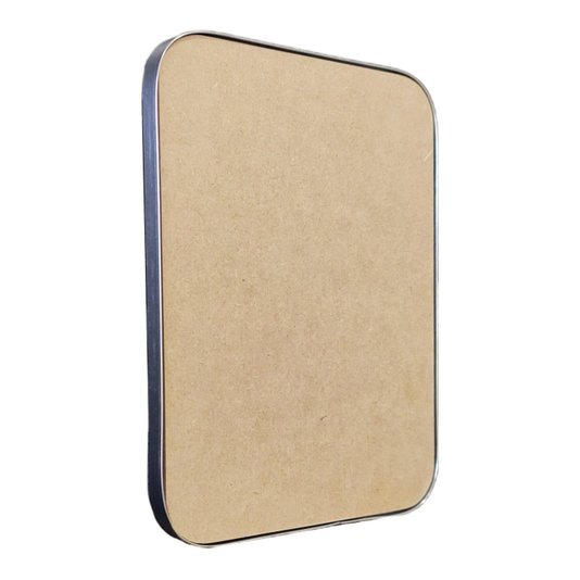 Recorte de Mdf 9mm para Artesanato com Moldura Flexível Plástica - Retângulo