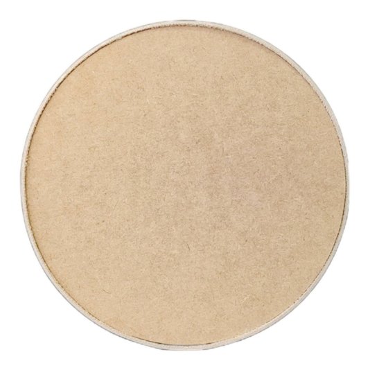 Recorte de Mdf 9mm para Artesanato com Tira de Couro Sintético - Redondo