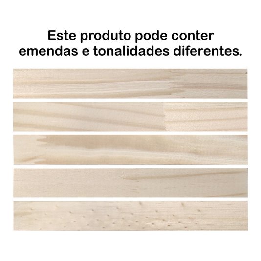 Ripa de Madeira Pinus Natural com Friso para Placas - 1,5x4,5